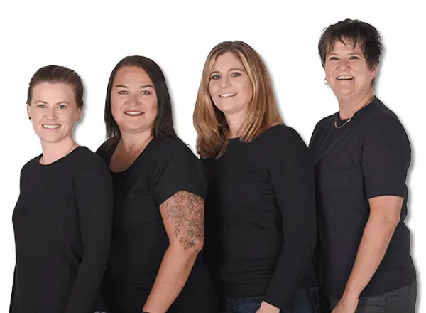 Leitungsteam Wohnen - Nina Krämer, Jessica Maxmini, Katrin Ziegler, Anett Friebel